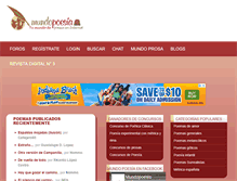 Tablet Screenshot of mundopoesia.com